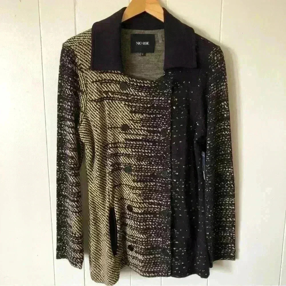 NIC+ZOE Cotton Blend Jacket Size M